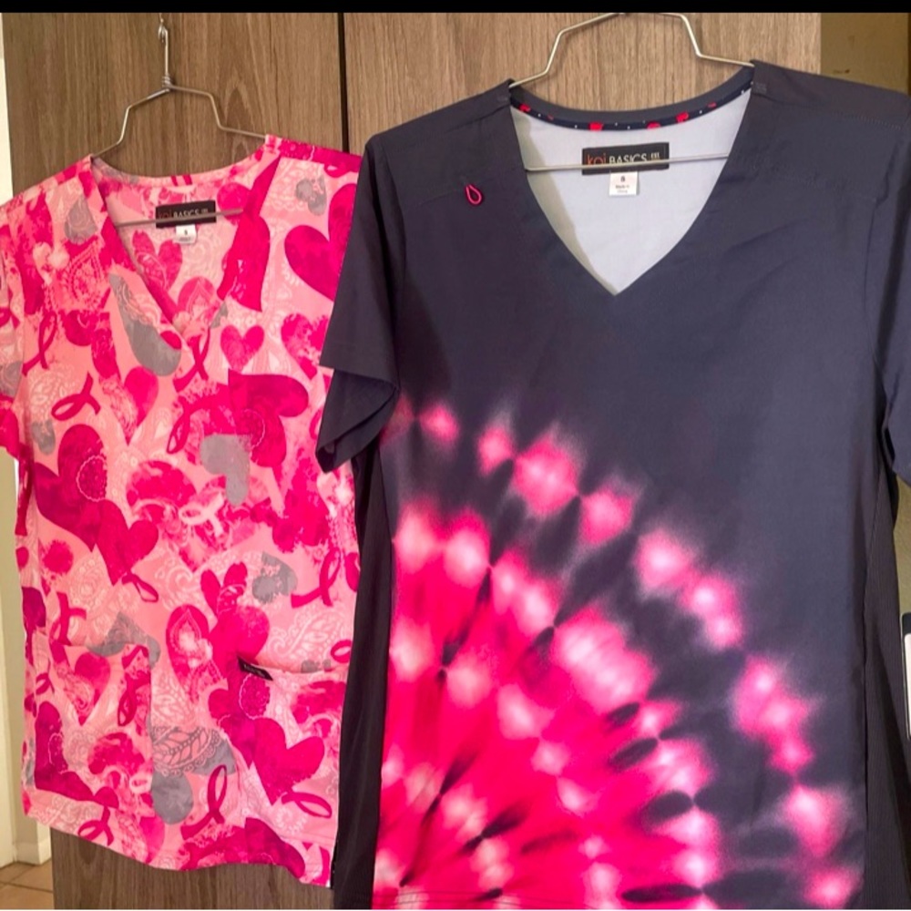 Lot of 2 Koi Scrubs Tops NWT